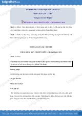 Đề kiểm tra 1 tiết Văn 9 - Đề số 17